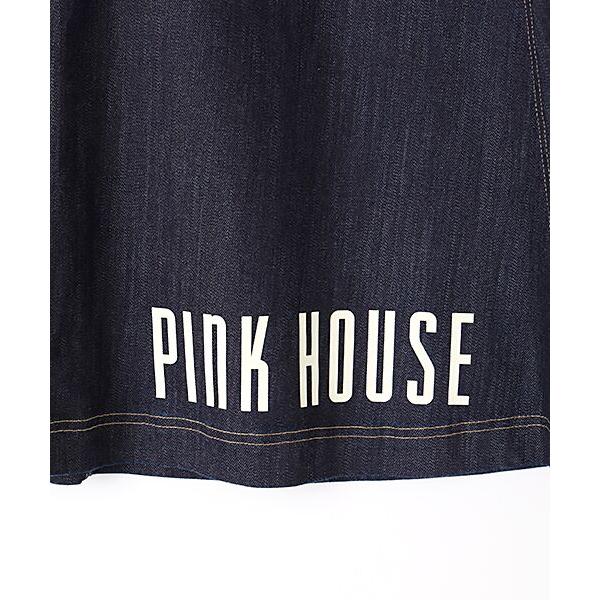 PINK HOUSE（ピンクハウス） ビックロゴプリントストレッチデニム