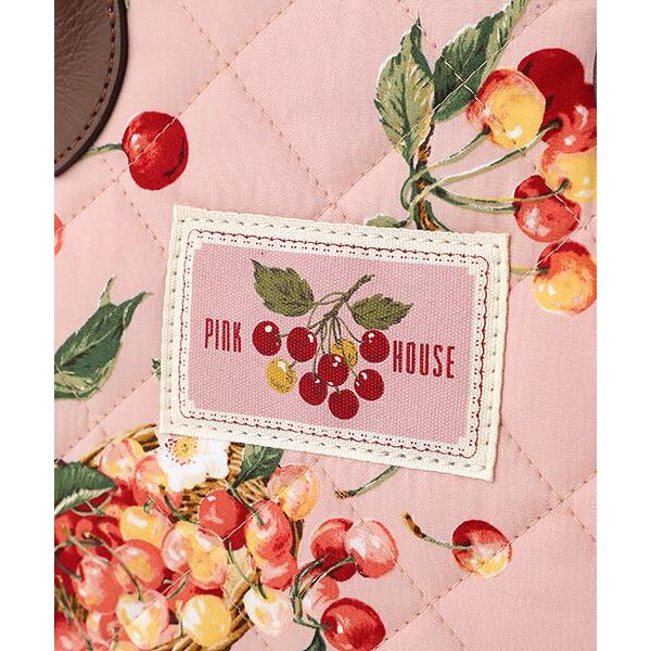 PINK HOUSE（ピンクハウス） 野ばらとチェリープリントバッグ 