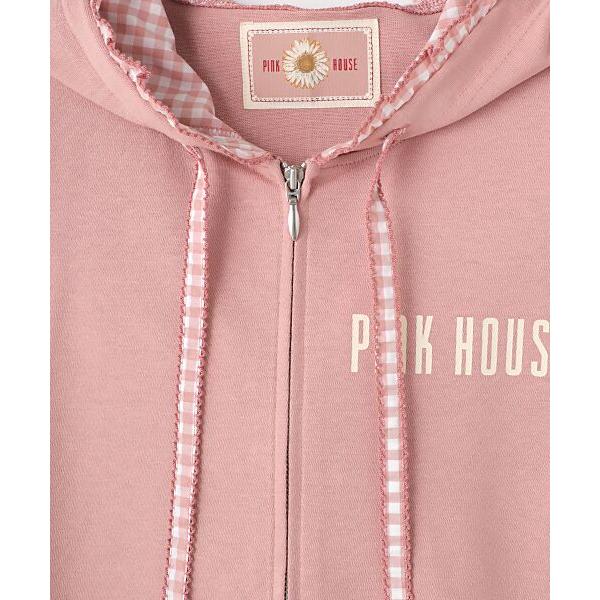 PINK HOUSE（ピンクハウス） ギンガムチェック使いパーカー