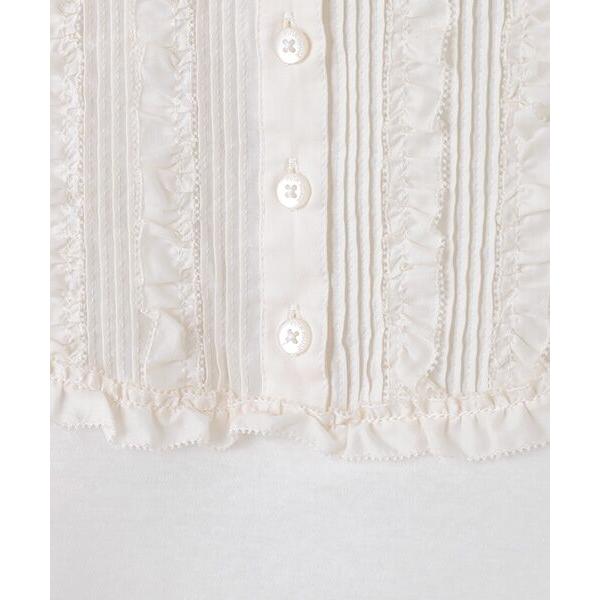 PINK HOUSE / ピンクハウス ローンヨーク使いハイネックカットソー