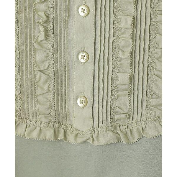 PINK HOUSEローンヨーク使いハイネックカットソー PINK HOUSE / ピンクハウス ローンヨーク使いハイネックカットソー