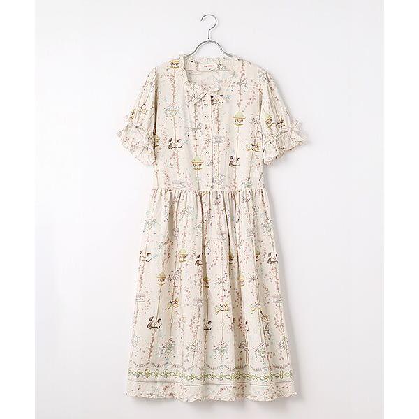 PINK HOUSE（ピンクハウス） メリーゴーラウンドプリントミディ