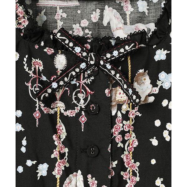 PINK HOUSE（ピンクハウス） メリーゴーラウンドプリントミディ