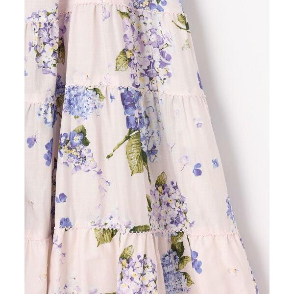 【6/17限定値下げ】 PINK HOUSE あじさいプリントミディワンピース PINK HOUSE｜あじさいプリントミディワンピース | Rakuten