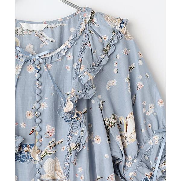 ★ピンクハウス★❤️ゴージャスなシンデレラワンピース✨ブルー✨綿ローン セール】 ○kotohayokozawa×PINK HOUSE DENIM JUMPER SKIRT