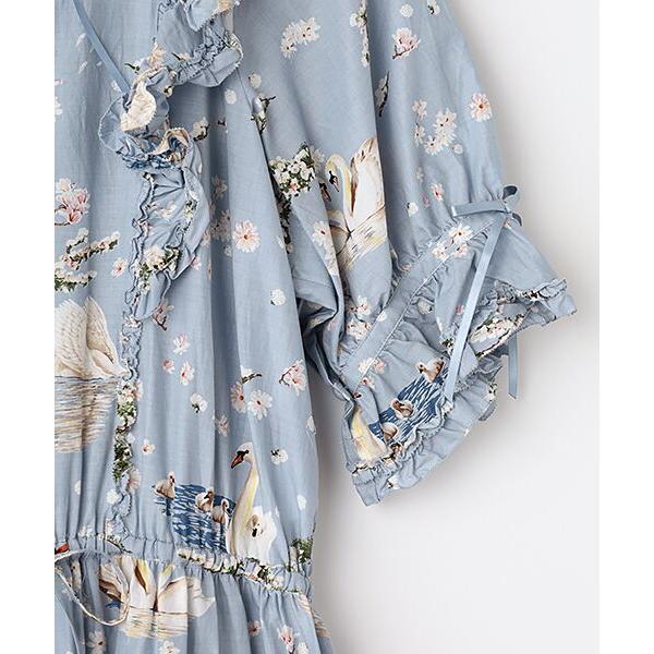 PINK HOUSE / ピンクハウス SWAN LAKEプリントワンピース