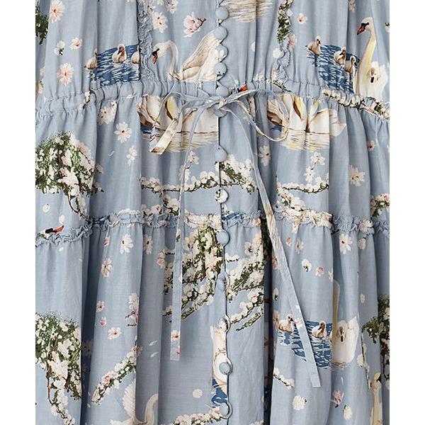 【ほぼ未使用】PINK HOUSE スワンレイク ワンピース SWAN LAKEプリントワンピース｜ピンクハウスオフィシャル