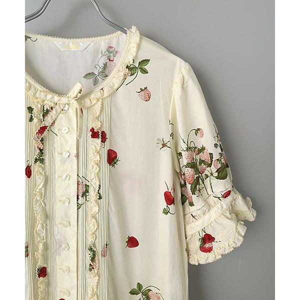ピンクハウス いちご刺繍 ワンピース PINK HOUSE / ピンクハウス いちごプリントワンピース