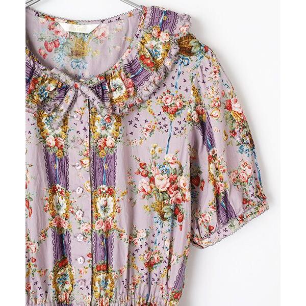 PINK HOUSE（ピンクハウス） 壁紙模様プリントワンピース : タカシマヤ