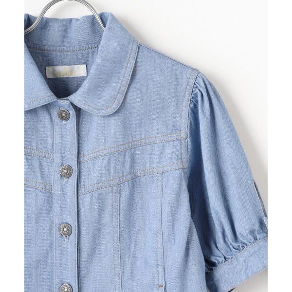 定価42900円　ピンクハウス チューリップうさぎプリントデニムジャケット PINK HOUSE / ピンクハウス チューリップうさぎプリントデニム