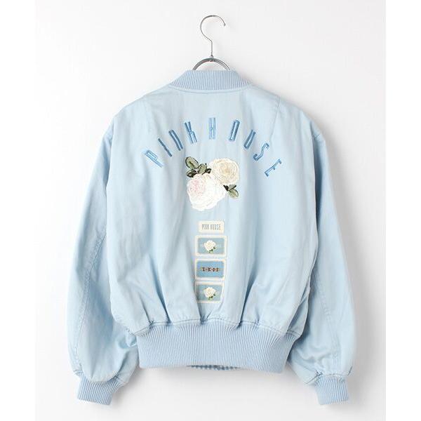 本日のみ3万円⭐︎ピンクハウスホワイトローズ刺繍ブルゾン PINK HOUSE / ピンクハウス ホワイトローズ刺繍ブルゾン