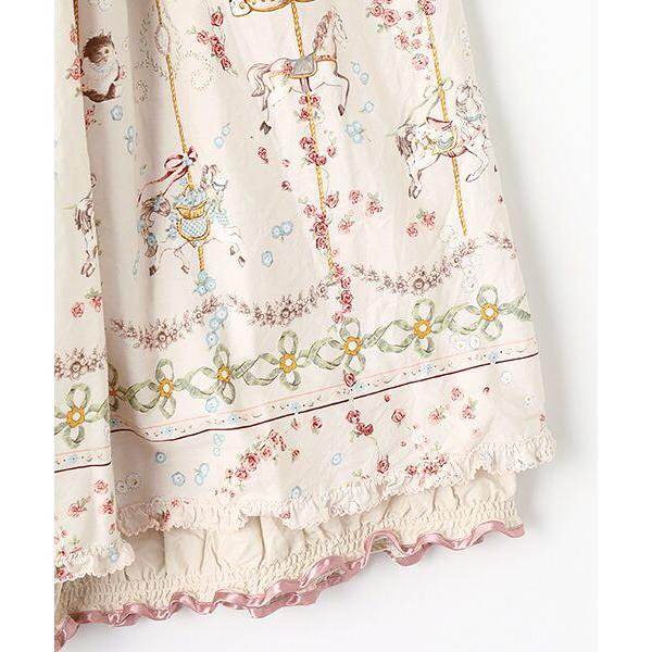 PINK HOUSE / ピンクハウス メリーゴーラウンドプリントスカート