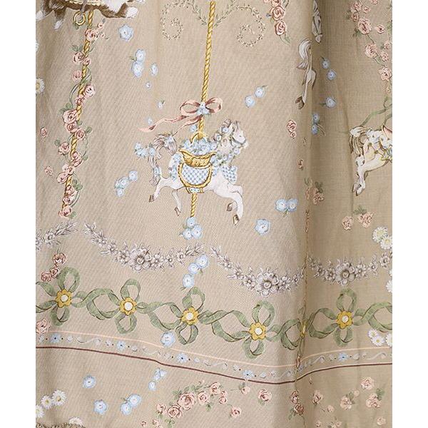 PINK HOUSE / ピンクハウス メリーゴーラウンドプリントスカートの画像