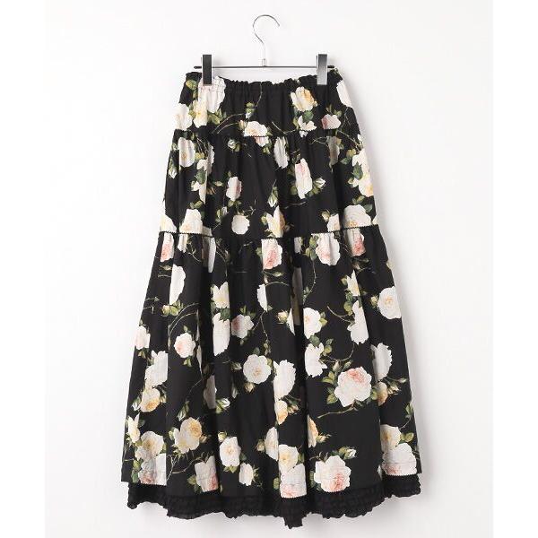 PINK HOUSE / ピンクハウス ホワイトローズプリントスカート スカート