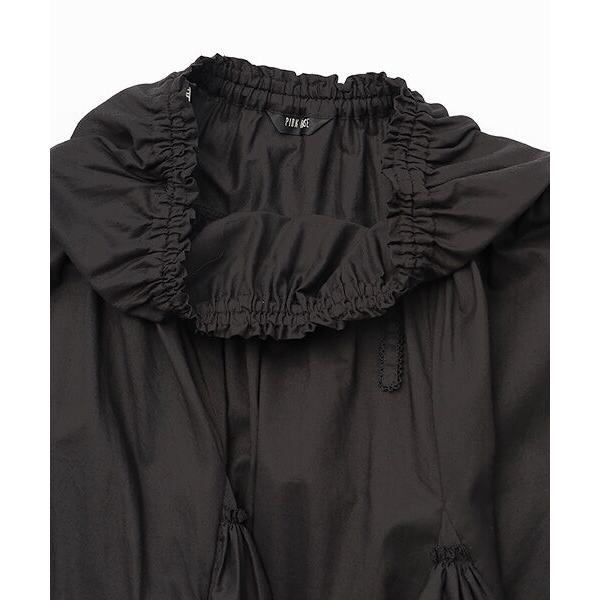 ピンクハウス 綿ローン 花びらフリル ピンタック ピコフリル 黒 スカート PINK HOUSE（ピンクハウス） スカート フリル使いローンスカート