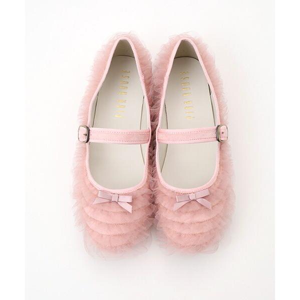 新品　ピンクハウス　ソフトチュールフリル　バレエシューズ PINK HOUSE｜ソフトチュールフリル使いバレエシューズ | Rakuten