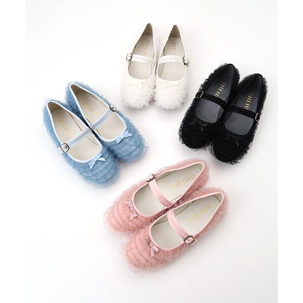 新品　ピンクハウス　ソフトチュールフリル　バレエシューズ セール】ソフトチュールフリルバレエシューズ（バレエシューズ）｜PINK