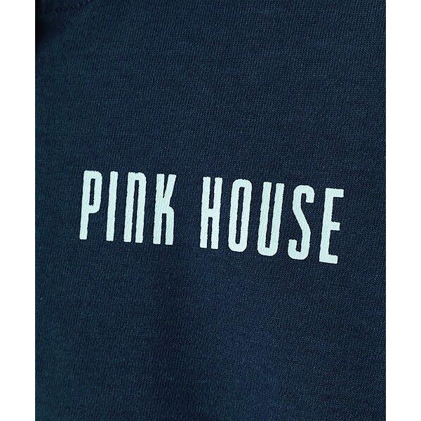 PINK HOUSE / ピンクハウス あじさいグラデーションロゴアップリケパーカーの画像