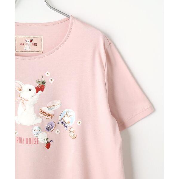 PINK HOUSE / ピンクハウス スイーツスプリングバニープリントカットソー