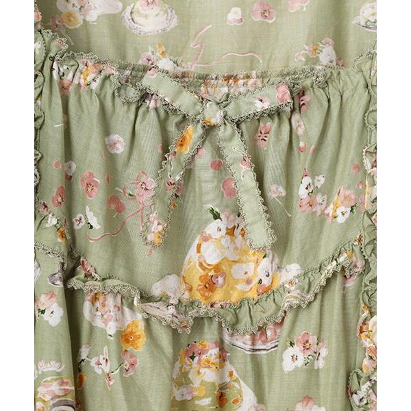 ほぼ新品PINKHOUSEピンクハウス◆フラワーゼリープリントミディワンピース PINK HOUSE（ピンクハウス） フラワーゼリープリントミディワンピース