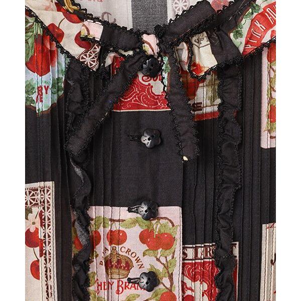 PINK HOUSE / ピンクハウス チェリープリントミディワンピース