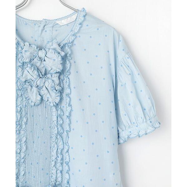 【タグ付き未使用】ピンクハウス　タブリエ付き水玉プリントワンピース タグ付き未使用】ピンクハウス タブリエ付き水玉プリント