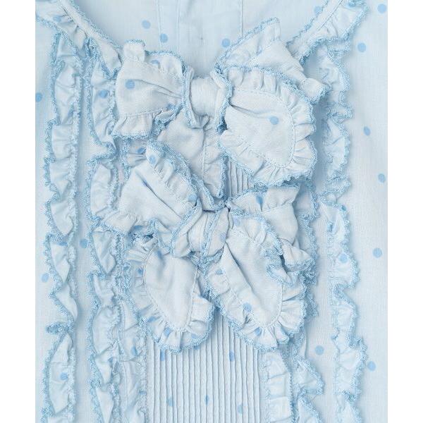 ピンクハウス　ローンタブリエ付き水玉プリントワンピース　新品 PINK HOUSE / ピンクハウス 水玉プリントワンピース