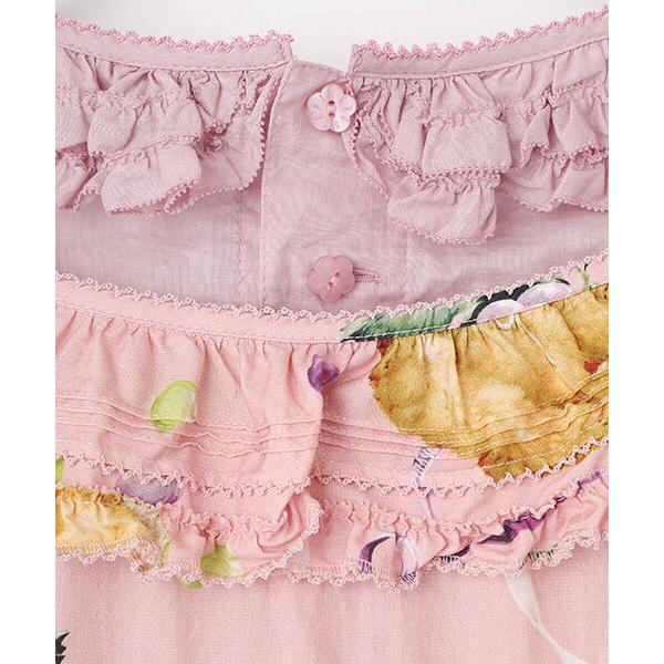 PINK HOUSE / ピンクハウス クマ葡萄プリントミディワンピース