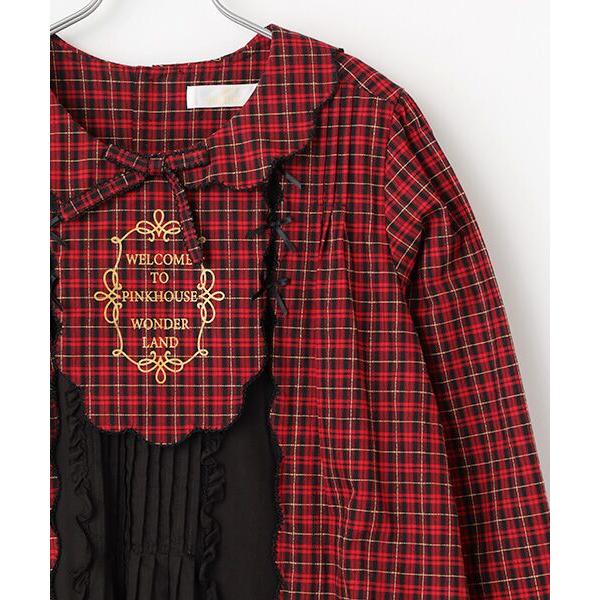 ピンクハウスオリジナルコードチェックミディワンピース PINK HOUSE（ピンクハウス） ワンピース オリジナルコードチェック