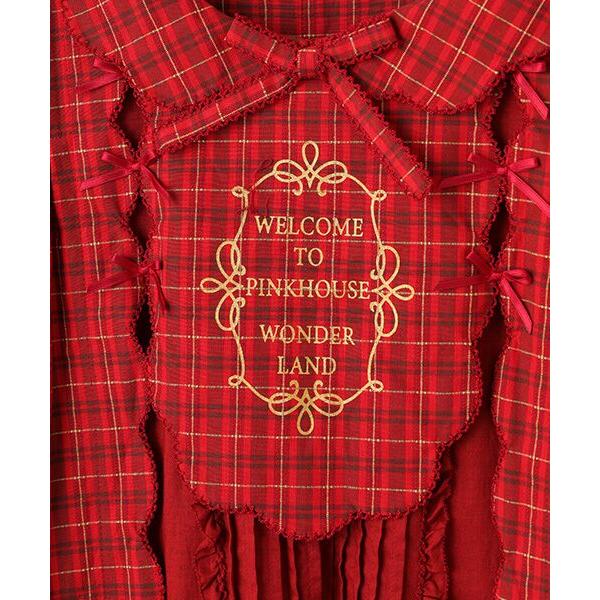 ピンクハウスオリジナルコードチェックミディワンピース PINK HOUSE（ピンクハウス） ○オリジナルコードチェックミディ