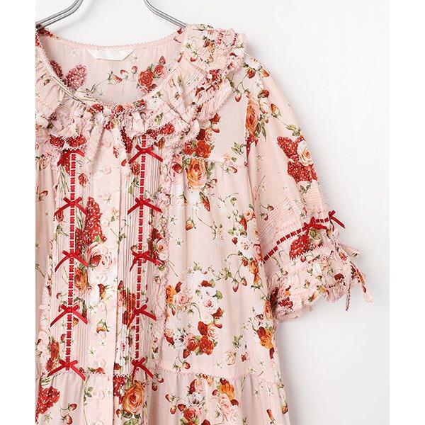 PINK HOUSE　今季新作　リボンブーケ　ミディワンピース／新品タグ付 PINK HOUSE ワンピース リボンブーケプリントワンピース