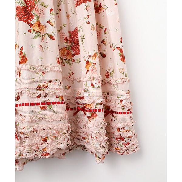 PINK HOUSE　今季新作　リボンブーケ　ミディワンピース／新品タグ付 PINK HOUSE ワンピース リボンブーケプリントワンピース