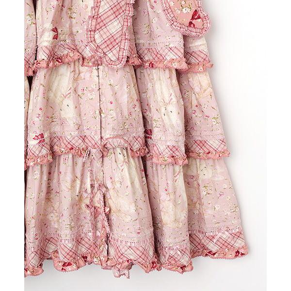 PINK HOUSE（ピンクハウス） バラ園うさぎヨークワンピース