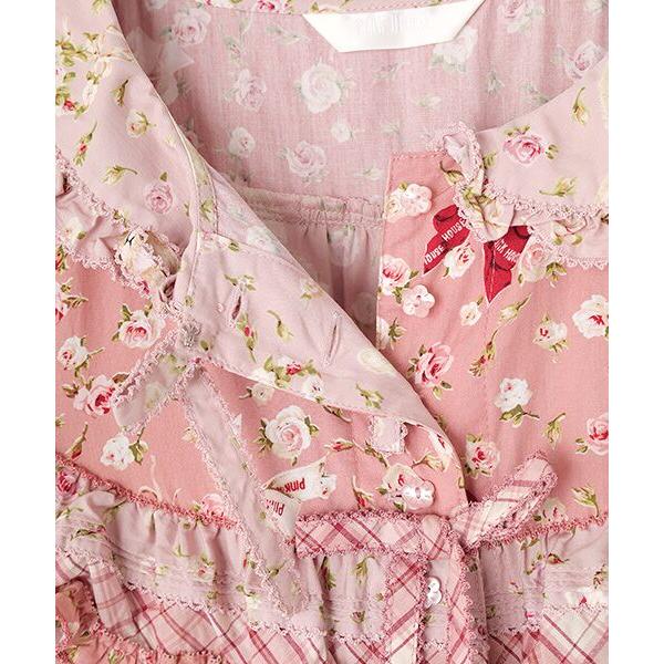 PINK HOUSE / ピンクハウス バラ園うさぎヨークワンピース