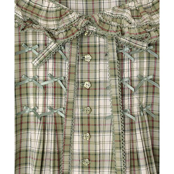 PINK HOUSE / ピンクハウス うさぎの耳フード付きオリジナルチェック