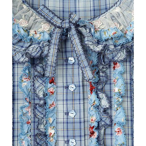 PINK HOUSE（ピンクハウス） ローズレース使いパッチワークワンピース