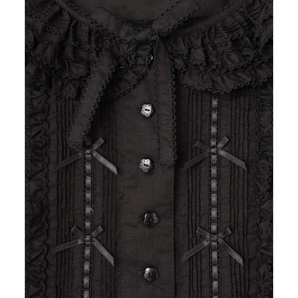 PINK HOUSE（ピンクハウス） はしごレース＆サテンリボン使いローン