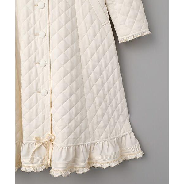 美品 ピンクハウス キルティング フード ブルゾン ブーケ ピコフリル リボン ニット袖付きキルティングブルゾン｜ピンクハウスオフィシャル