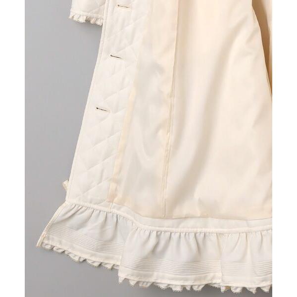 PINK HOUSE（ピンクハウス） フリルフード付きキルティングロング