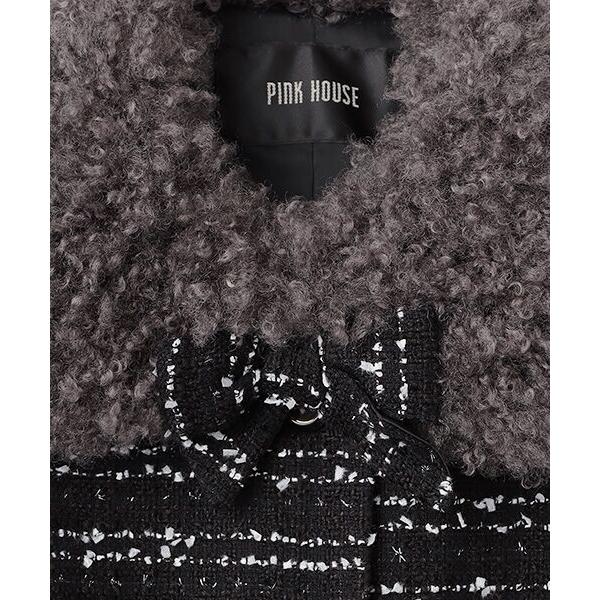 PINK HOUSE（ピンクハウス） ファー使いファンシーツイードジャケット