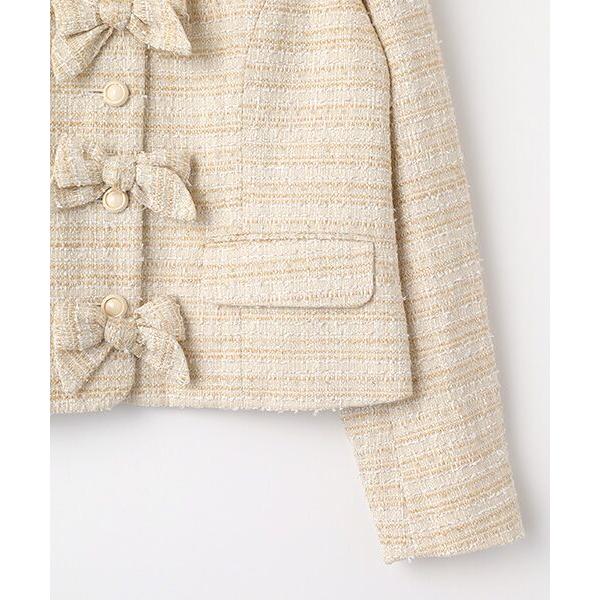 PINK HOUSE（ピンクハウス） ファー使いファンシーツイードジャケット