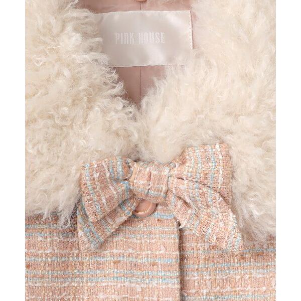 PINK HOUSE（ピンクハウス） ファー使いファンシーツイードジャケット