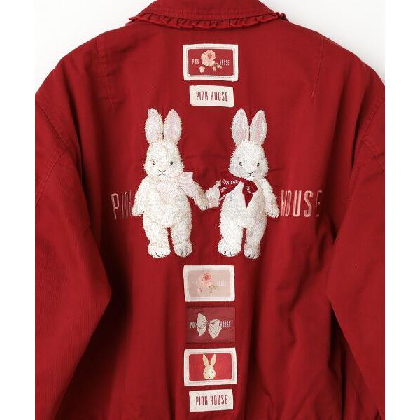 PINK HOUSE（ピンクハウス） バラ園うさぎ刺繍ブルゾン : タカシマヤ