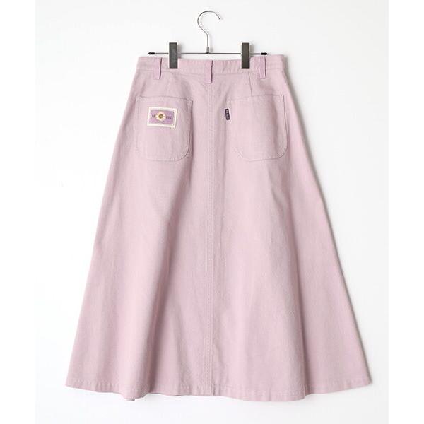 美品　ピンクハウス　着用1回　ワッペン付き ロングスカート グレー PINK HOUSE（ピンクハウス） ○ネームワッペンいっぱいスカート