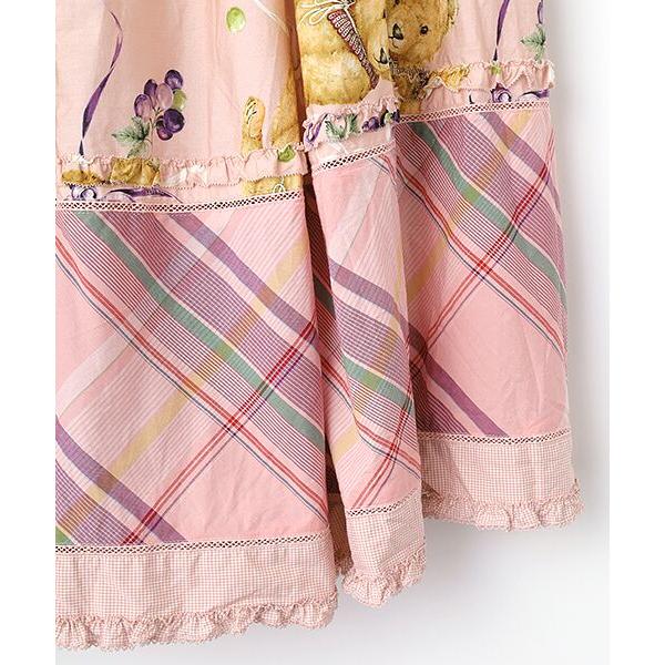 ピンクハウス　くま葡萄プリントパッチワークスカート くま葡萄プリントパッチワークスカート｜ピンクハウスオフィシャル