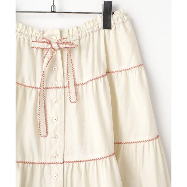 PINK HOUSE / ピンクハウス フローラルテープ使いスカート