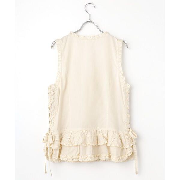 くるりん PINK HOUSEピンクハウスのフランスレースのベスト PINK HOUSE（ピンクハウス） フランス製レース使いローンベスト