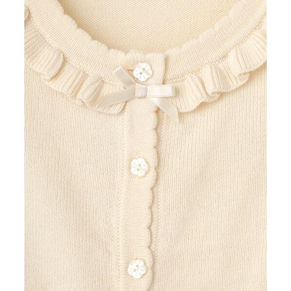 PINK HOUSE（ピンクハウス） ロゴワンポイント刺繍カーディガン