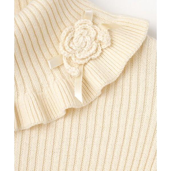 PINK HOUSE（ピンクハウス） モチーフ付きタートルリブニット