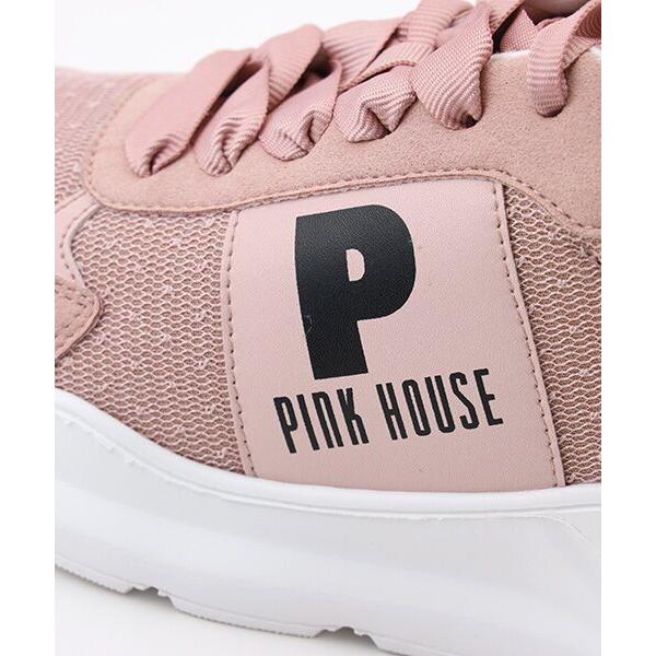PINK HOUSE（ピンクハウス） Pロゴプリントチュール使いスニーカー